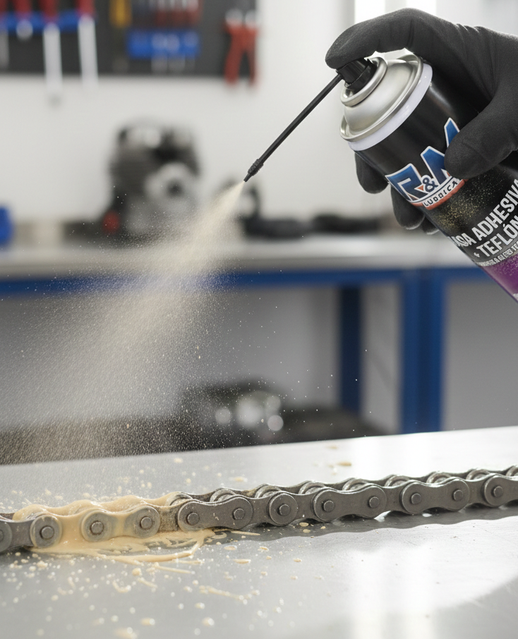 Aplicación real R&M Adhesive Grease